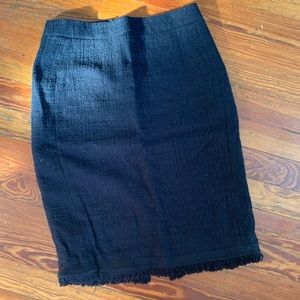 Fringed Pencil Skirt - J. Crew.